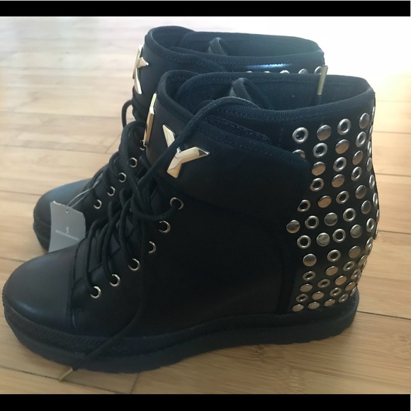 dkny shoes wedge sneakers